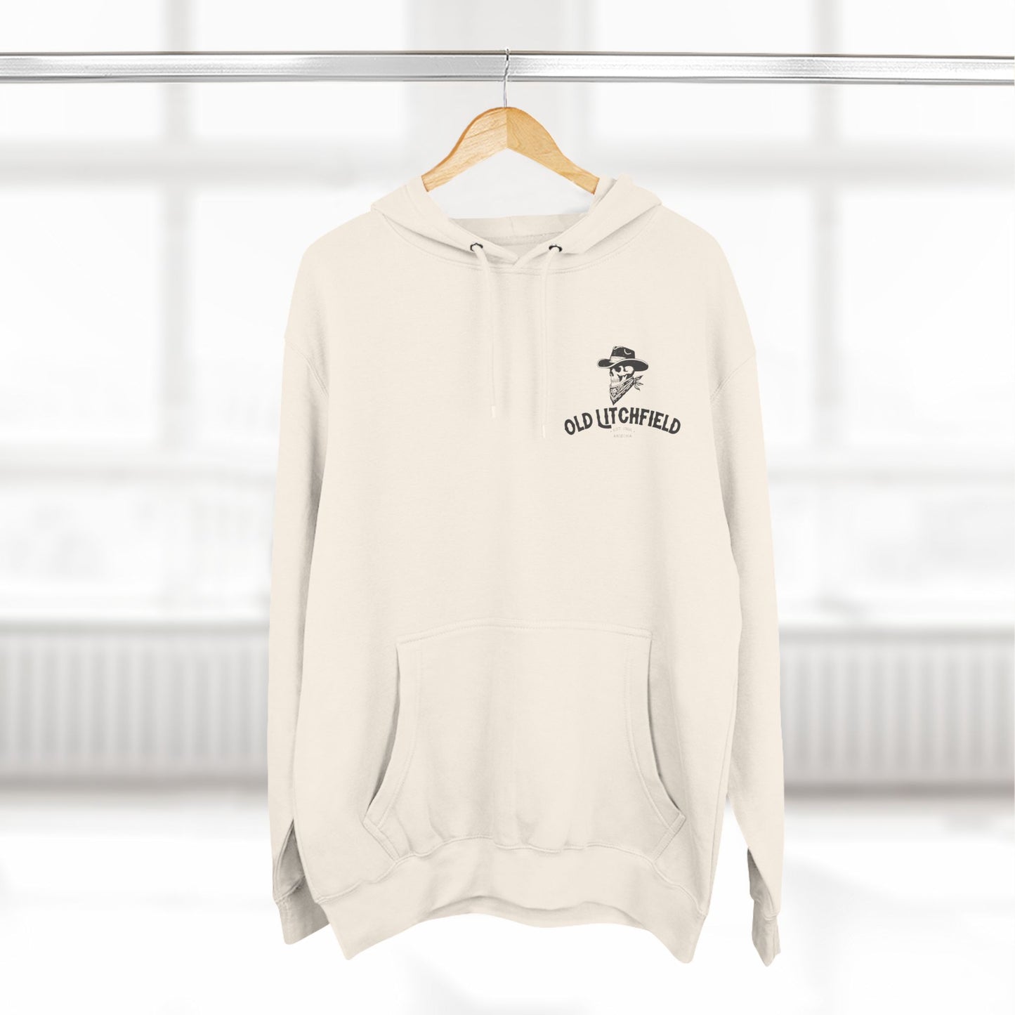 Three-Panel Fleece Hoodie